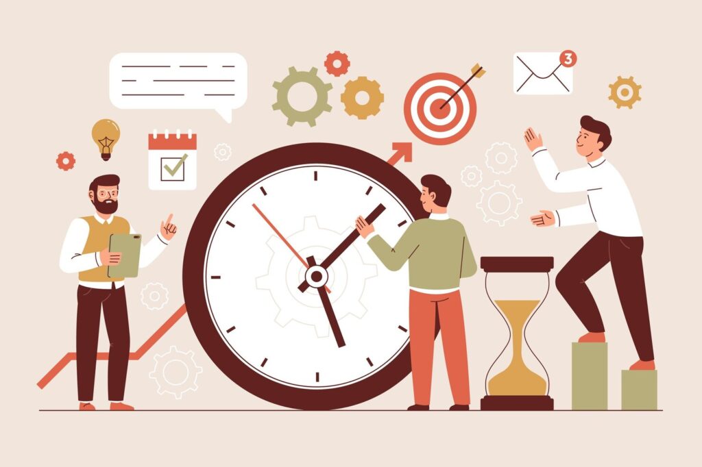 flat time management concept illustration 52683 54998